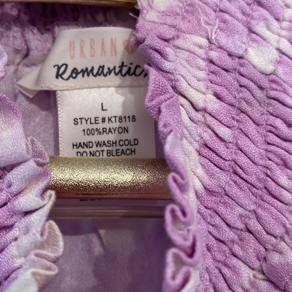 Cute tie dye top lilac colour - Picture 4 of 4